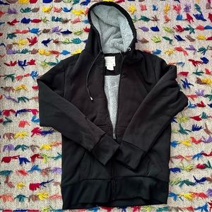 American Legend Outfitter - black fleece zip up hoodie